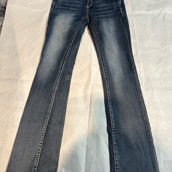 Grace Blue Flare Wide Leg Jeans - Picture 1 of 12